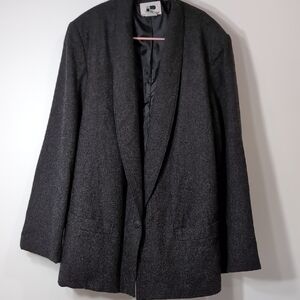 JP Collections | Vintage Wool Charcoal Blazer Size 22